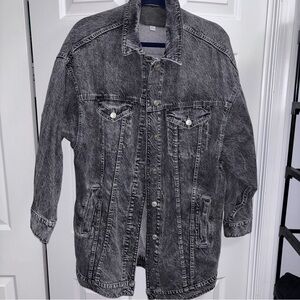 American Eagle Outfitters Black Jean Jacket